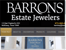 Tablet Screenshot of barronsestatejewelers.com